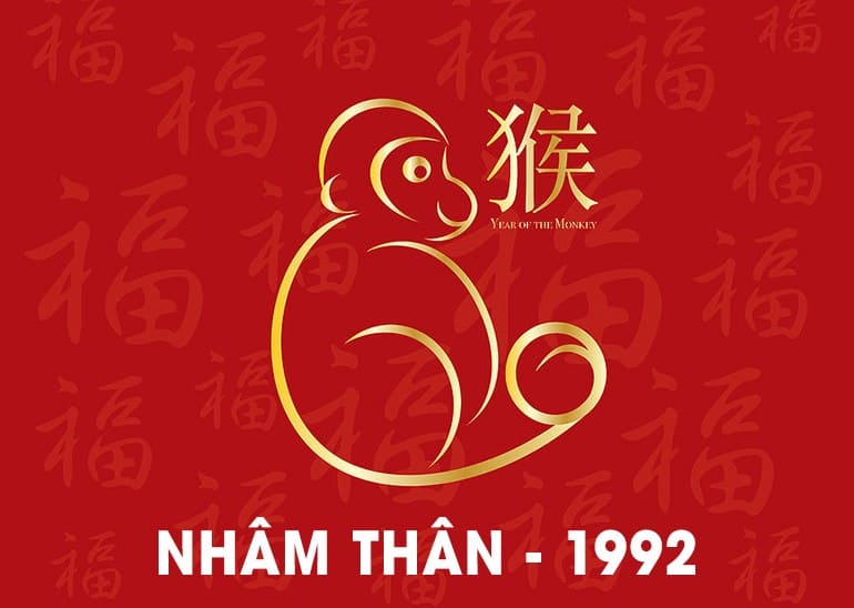 Năm 1992 là năm Nhâm Thân, cầm tinh con khỉ